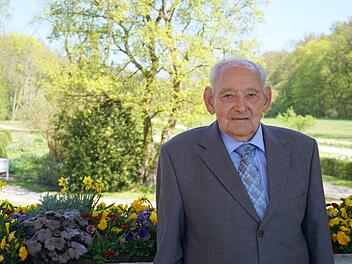 Oskar Bolz beim Besuch im Staatsbad Bad Brückenau. Foto: Petra Vogler