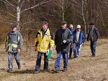 Der Grenzgang der Marktgemeinde Schondra führte von Einraffshof bis Schildeck.  Foto: Oswald Türbl