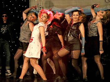 "Rocky Horror Picture": ein brillanter Schlusspunkt eines brillanten Pölsterer-Abends in Ebelsbach.  Fotos: Ralf Naumann