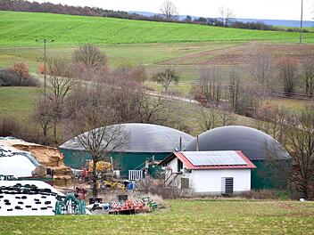 Blick auf die Biogasanlage in ErlauFoto: Ronald Rinklef