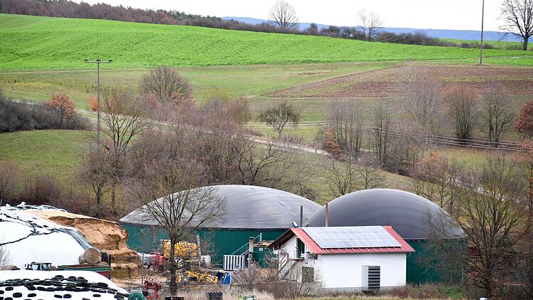 Blick auf die Biogasanlage in ErlauFoto: Ronald Rinklef