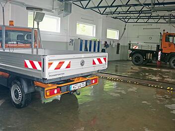 Mehr Platz gibt es auch in der Lagerhalle des neuen Bauhofs.