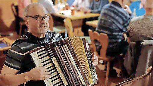 Benno an der Quetschn.