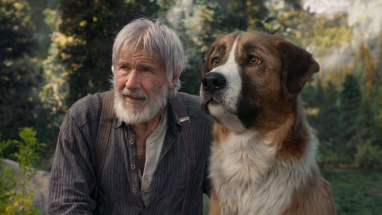 CGI-Hund Buck und John Thornton (Harrison Ford) sind ein Herz und eine Seele.
