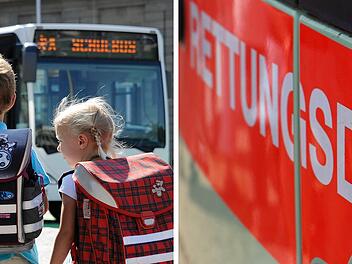 Unfall in Bad Windsheim: Auto kollidiert mit Schulbus mit f&uuml;nf Kindern
