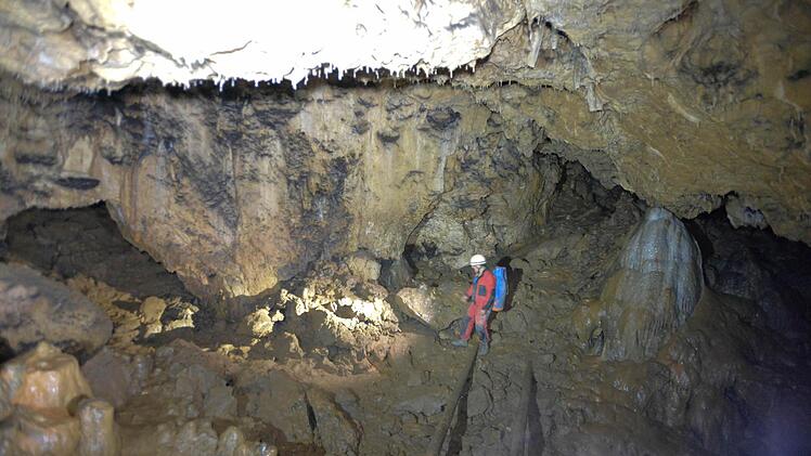 Der größte Raum der Schönsteinhöhle liegt in der Nähe des Eingangs. Foto: Ronald Rinklef