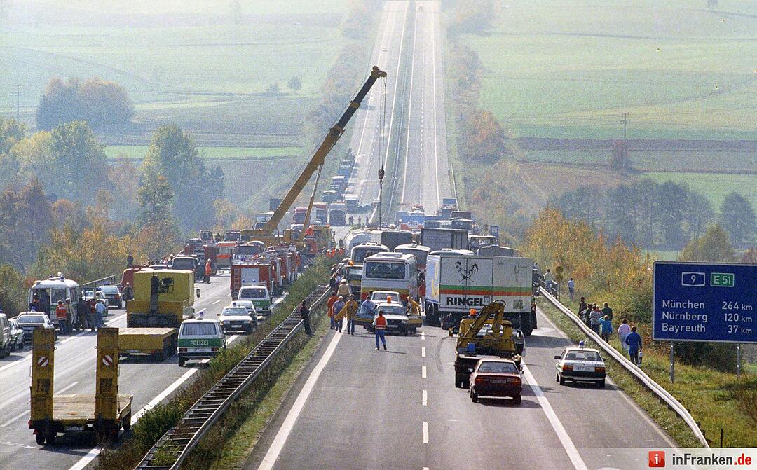 Massenkarambolage vor 25 Jahren