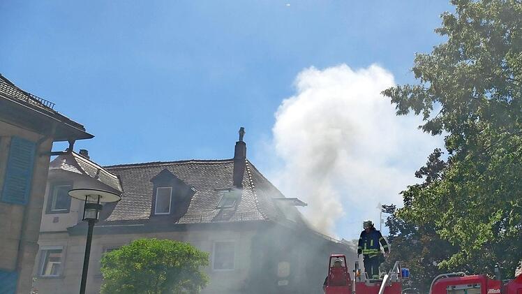 Es rauchte in der Erlanger Altstadt.  Foto: NEWS5 /Oßwald