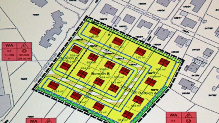 Der Plan sieht 18 Parzellen für Einfamilienhäuser vor, die zwischen 500 und 1000 Quadratmetern Fläche aufweisen. Foto: privat