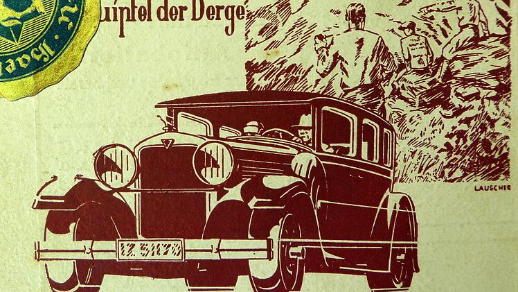 Ausschnitt aus der Werbeanzeige der Adler-Werke in der Ausschreibungsbroschüre des Deutschen Touring-Clubs Quelle: Archiv Rösch, Repro: Franze