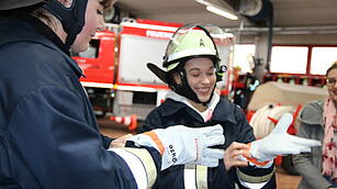 Prinzessinnen bei Feuerwehr