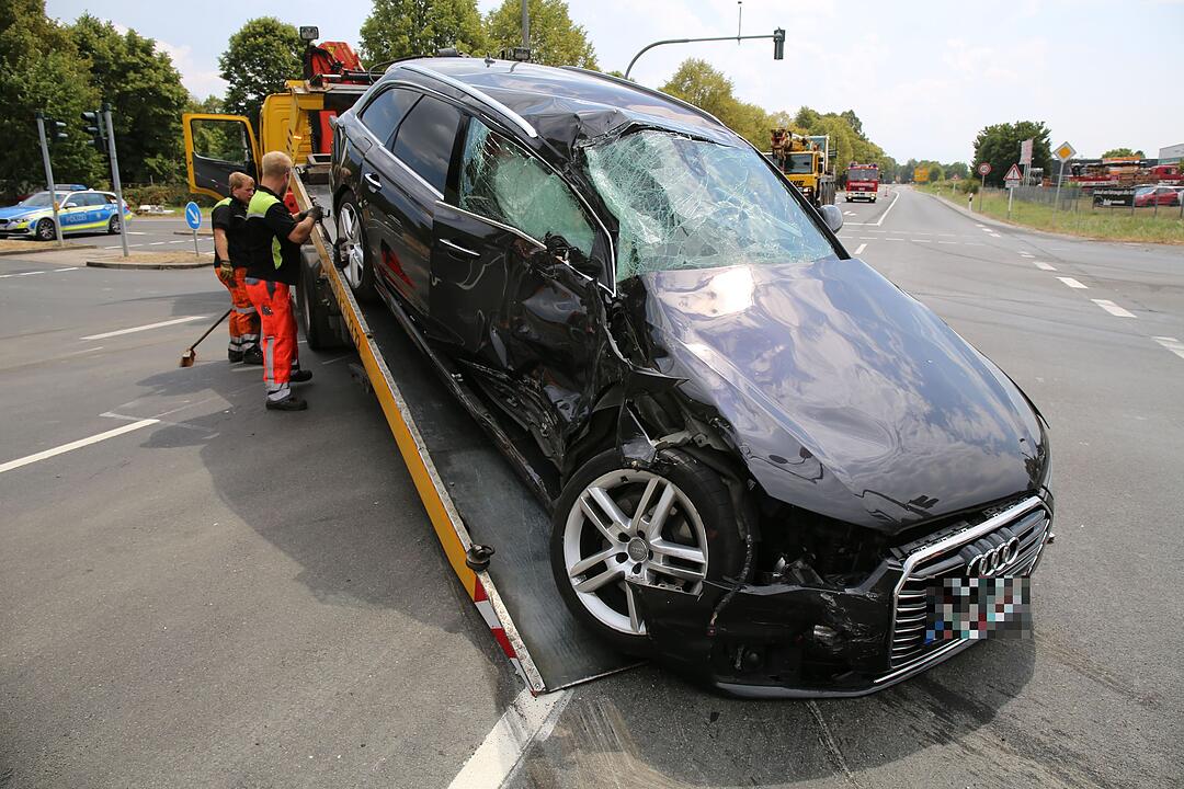 In Bayreuth: Schwerer Verkehrsunfall mit fünf Verletzten