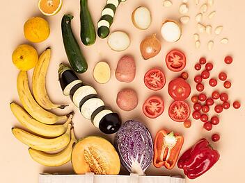 Viele Obst- und Gemüsesorten gehören zu den ZeroPoints-Lebensmitteln.