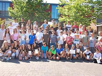 Erfolgreiche Sportlerinnen und Sportler hat die Freiherr von Lutz Mittelschule eine ganze Menge.  Foto: Manfred Mellenthin