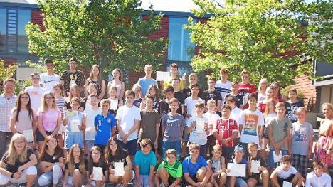 Erfolgreiche Sportlerinnen und Sportler hat die Freiherr von Lutz Mittelschule eine ganze Menge.  Foto: Manfred Mellenthin