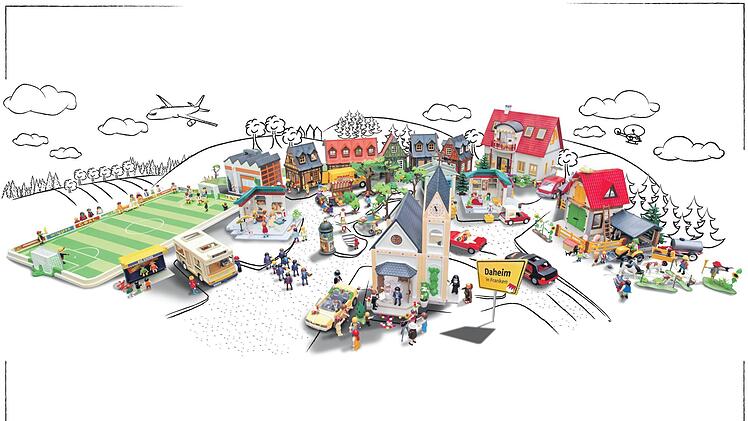 Weil sich das perfekte Dorf in Franken nicht so leicht finden lässt, haben wir es aus Playmobil selbst gebaut.  Fotos: R. Rinklef