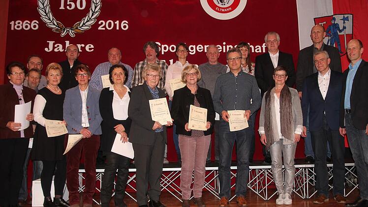 25 Jahre gehören diese Frauen und Männer der SG Eltmann an.