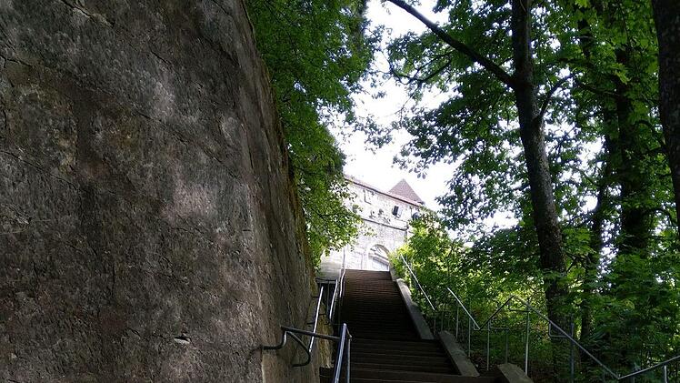 Treppenaufgang zur Veste CoburgFoto: Jochen Berger