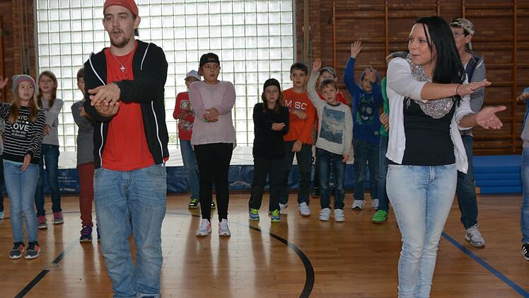 Hip-Hop-Unterricht in der Pressecker Grundschule Foto: Dagmar Besand