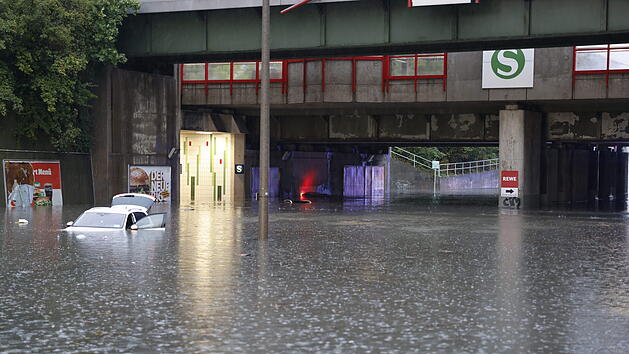 Unwetter in Franken: Bild zeigt Unwetterfolgen in N&uuml;rnberg