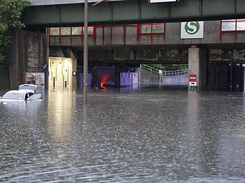 Unwetter in Franken: Bild zeigt Unwetterfolgen in Nürnberg