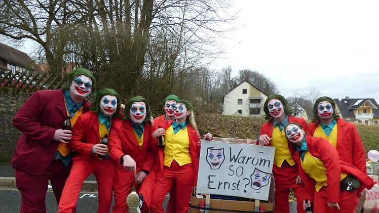 "Warum so ernst" meinten die "Joker" aus Gößweinstein nach dem gleichnamigen aktuellen Kinofilm. Foto: Thomas Weichert
