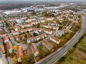 Der Bamberger Stadtteil Gereuth von oben