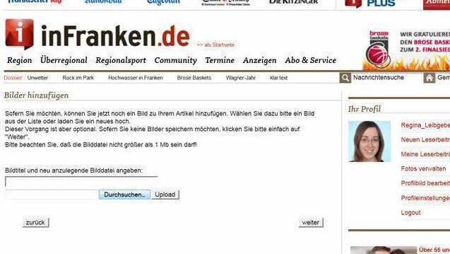 Im folgenden Schritt können Sie Bilder von Ihrem Computer hochladen und hinzufügen.