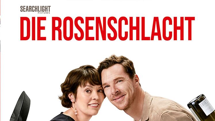 "Die Rosenschlacht" ist eine Neuinterpretation von Danny DeVitos "Der Rosenkrieg" (1989), in der sich Oscar-Preisträgerin Olivia Colman und Benedict Cumberbatch das Eheleben zur Hölle machen.