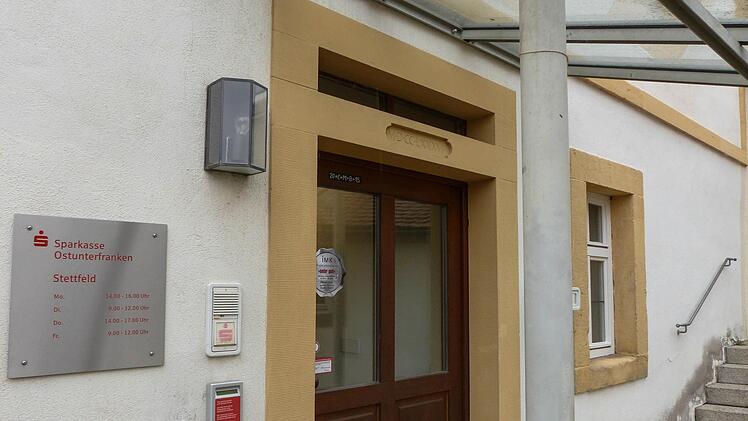 Die Filiale der Sparkasse Ostunterfranken in Stettfeld wird noch in diesem Sommer geschlossen werden. Foto: Christian Ziegler
