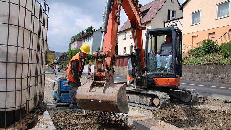 Eindrücke von der Baustelle Kissinger Straße. Foto: Ralf Ruppert