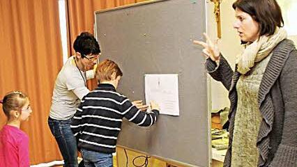 Die Eltmanner Buben und Mädchen machten aktiv mit.