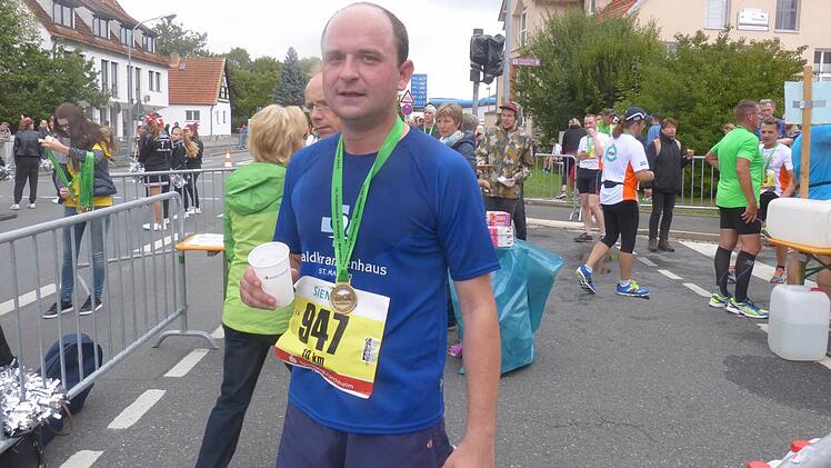 Sebastian Götz war begeistert von der Anfeuerung in Rüssenbach. Foto: Carmen Schwind