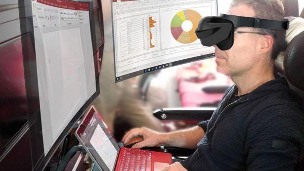 Vision eines Informationsarbeiters in einer mobilen virtuellen B&uuml;roumgebung Foto: Margareta B&ouml;gelein