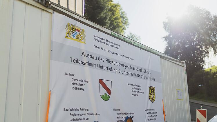 Landkreis Hof: Baubeginn Flüsseradweg in Untertiefengrün