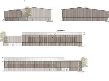 Ob die neue Weisendorfer Ballsporthalle nach diesen Plänen realisiert wird, steht nach der Gemeinderatssitzung in den Sternen. Zeichnungen: BSS-Architekten