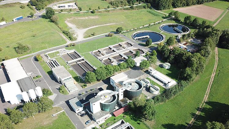 Luftbildaufnahme von der Kläranlage Bad Kissingen Foto: Archiv/Marco Steinfeld