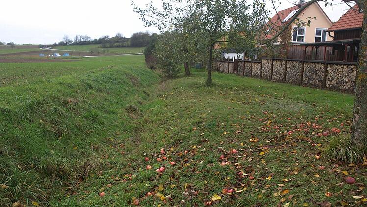 In der Wiesenau kam es in 2013 zu einer großen Überschwemmung, weil vom Rannunger Berg große Wassermassen unkontrolliert in das Tal liefen. Fotos: Stefan Geiger