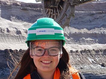Lena Scharpf vom Gymnasium Ernestinum im Tagebau Hambachprivat