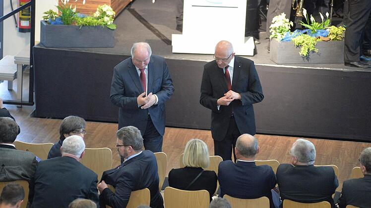 Günther Denzler bei der Verabschiedung in Schlüsselfeld Foto: Ronald Rinklef