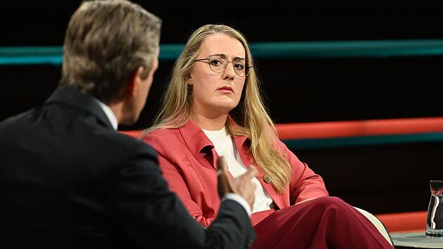Gr&uuml;nen-Chefin Katharina Dr&ouml;ge antwortete sorgenvoll auf die Frage von Lanz: "Haben Sie Angst vor Krieg?"