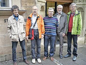 Die Focus5-Fotografen (von links): Lutz Naumann, Manfred Nehab, Karl-Heinz Roos, Martin Kollmann und Wolfgang Steinhauser. Foto: privat