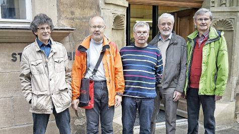 Die Focus5-Fotografen (von links): Lutz Naumann, Manfred Nehab, Karl-Heinz Roos, Martin Kollmann und Wolfgang Steinhauser. Foto: privat