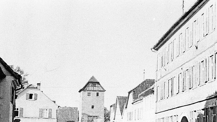 Das Untere Tor von der Stadt aus gesehen.  Foto: Stadtarchiv Münnerstadt