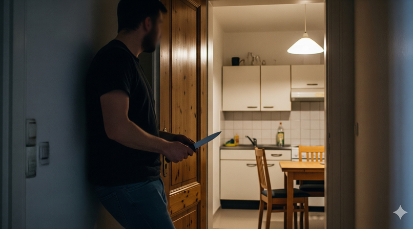 Mann bedroht Polizisten mit Messer - Beamte stürmen Erlanger Wohnung