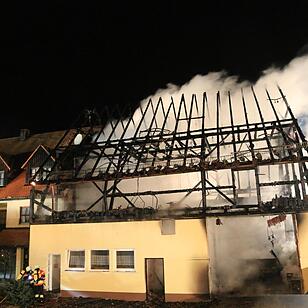 Scheune brennt in Bärnfels