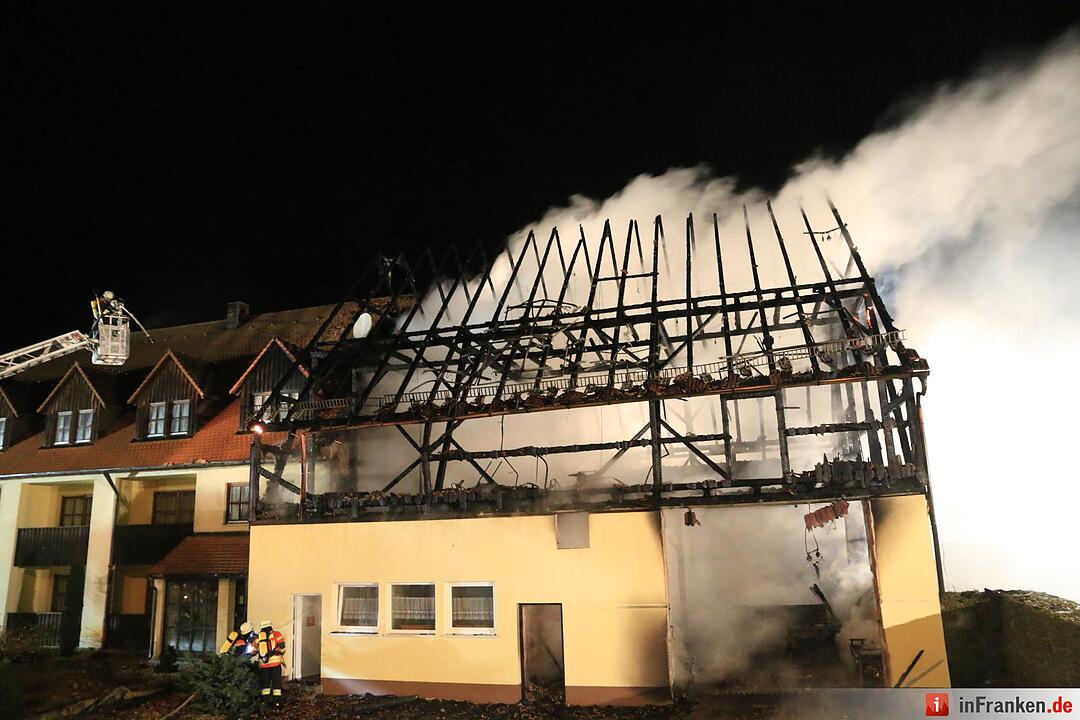 Scheune brennt in Bärnfels