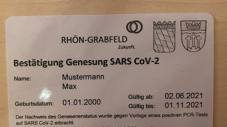 Der Impfausweis des Landkreises Rhön-Grabfeld.