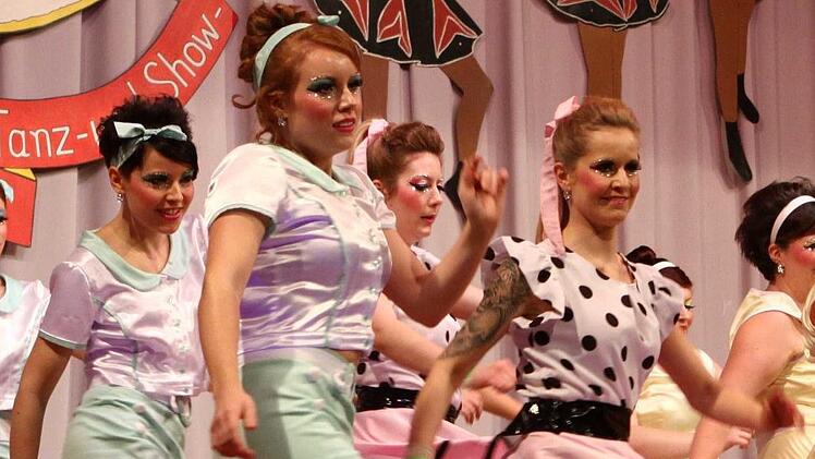 Petticoats des Fuschter Faschingsclubs Fuchsstadt als Finale. Foto: Thomas Dill