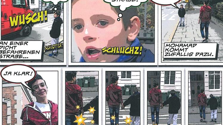 Szenen aus dem Comic "Peace".
